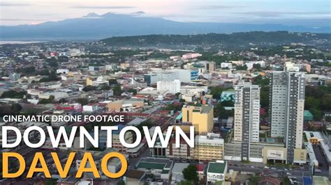 Downtown Davao Skyline Cinematic Drone Footage Davao City Philippines
