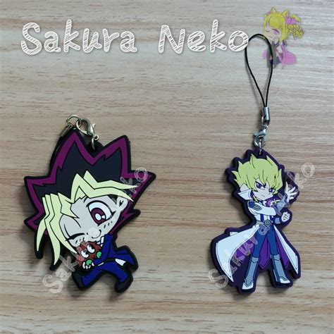 Ready Stocks Yu Gi Oh 游戏王 Yugi Mutou 武藤 遊戲 Anime Rubber Strap Keychain 动漫 周边 橡胶 挂件 Shopee