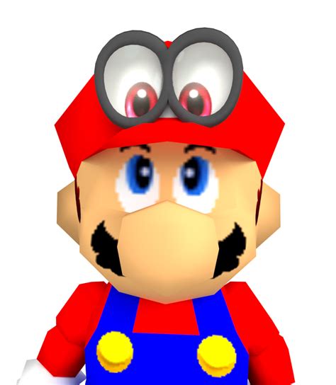 N64 Mario Suit With Cappy Render By Nintega Dario On Deviantart