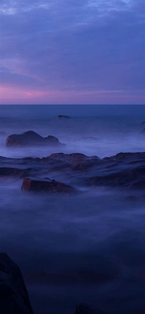 Free Download Sea Coast Horizon Calming Iphone X Wallpapers Free