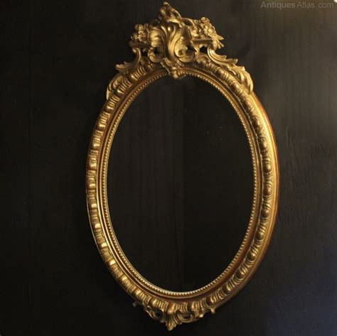 Antiques Atlas French Giltwood Oval Antique Mirror