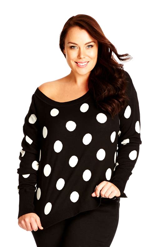 Winter Is Coming And This Spotted Jumper By City Chic Is Soooo Cute