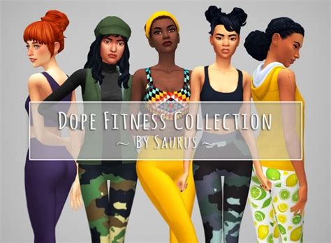 Dope Fitness Set At Saurus Sims Sims 4 Updates