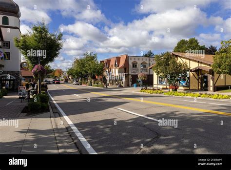 Downtown Frankenmuth On Main Street In Frankenmuth Michigan Known As