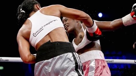 Photo Of The Day Female Boxers Punch Reveals Opponents Bust This