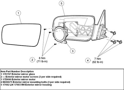 Qanda How To Reattach Side Mirror Parts Backing Plate Diagrams