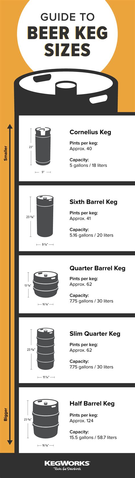 How Many Beers In A Keg Guide To Keg Sizes And Dimensions