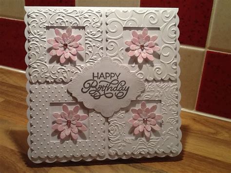 Pin By Alice Pagano On Cards Birthday Cards Handmade Embossed Cards Handmade Birthday Cards