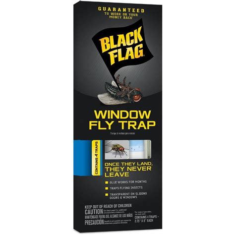 Black Flag Window Fly Adhesive Insect Trap 4 Count Hg 11018 1 The Home Depot