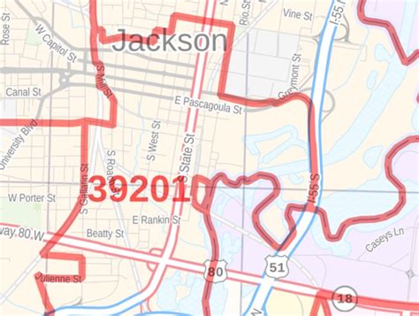 South Mississippi Zip Codes Map