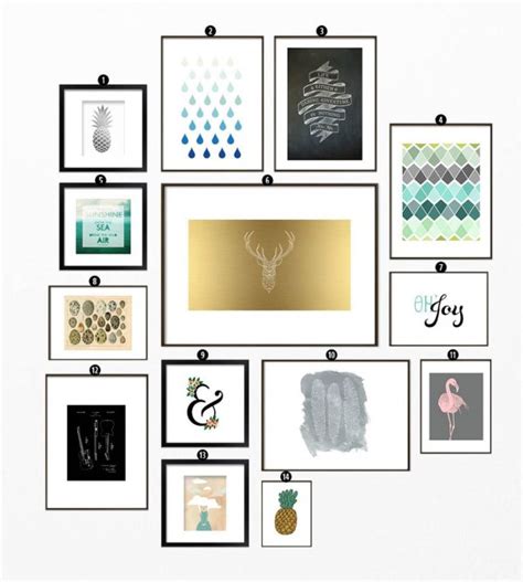 Roundup Free Printables For Gallery Walls • Little Gold Pixel