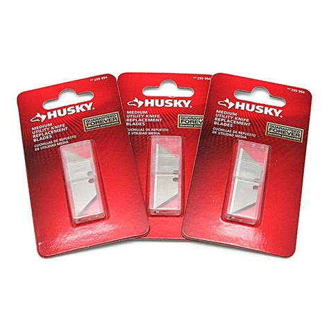 Husky Medium Replacement Blades For Utility Knives 15