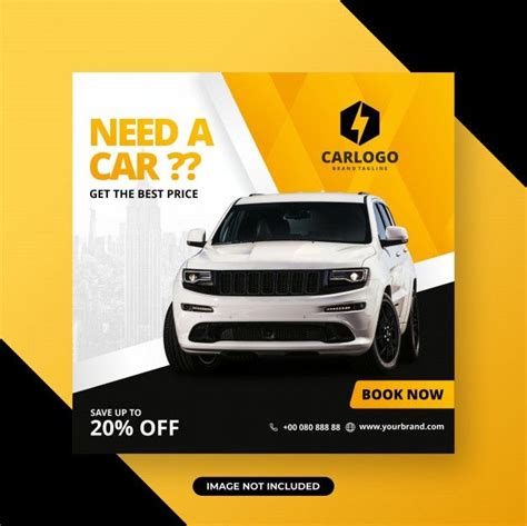 Rent Car For Social Media Post Banner Template Social Media Social