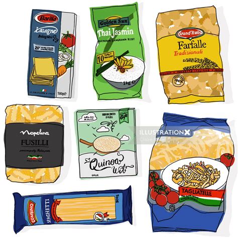 Food Packaging Illustration By Claire Rollet