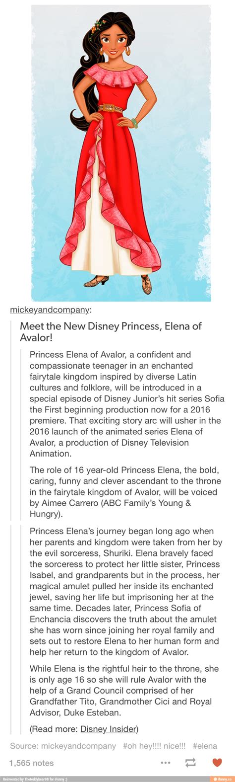 Mickeyandcompany Meet The New Disney Princess Elena Of Avalor