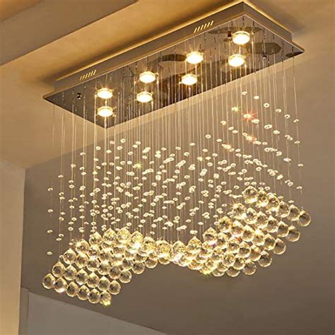 Shijia Shijia Moooni Modern Rectangular Crystal Chandelier Lighting