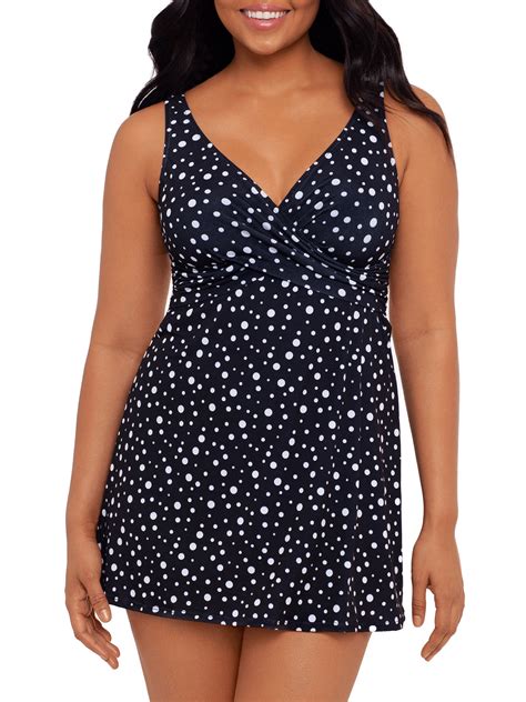 Simply Slim Womens Dotty Swimdress