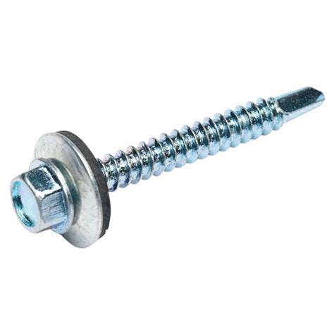 Hex Head Self Drilling Screws With Bonded Washers Bzp 55 X 25mm 25