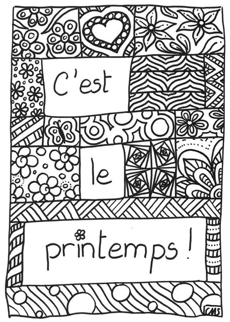 20 Coloriages Sur Le Printemps à Imprimer Le Carnet Demma