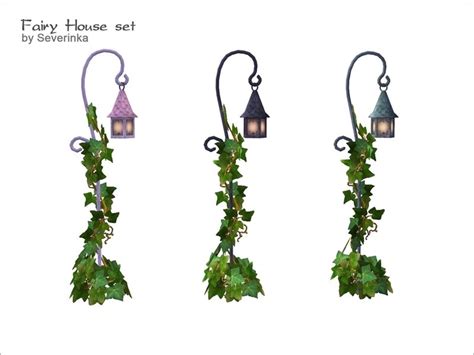 Outdoor Light With Ivy Found In Tsr Category Sims 4 Outdoor Lighting