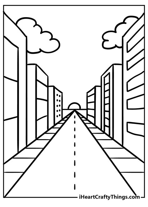 Road Coloring Page
