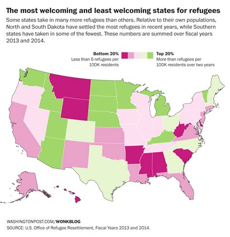 Where Refugees Go In America The Washington Post