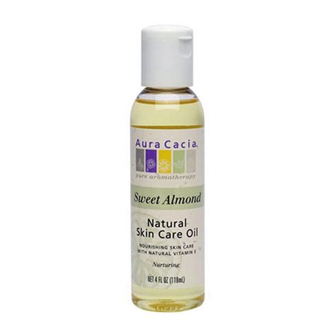 Aura Cacia Aromatherapy Pure Skin Care Oil Sweet Almond 4 Oz