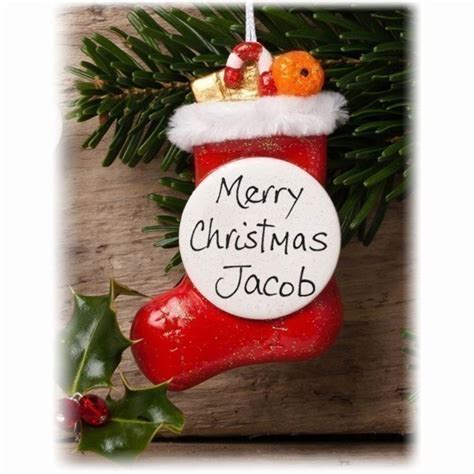 Check spelling or type a new query. Personalised Christmas Stocking Tree Ornament - The ...
