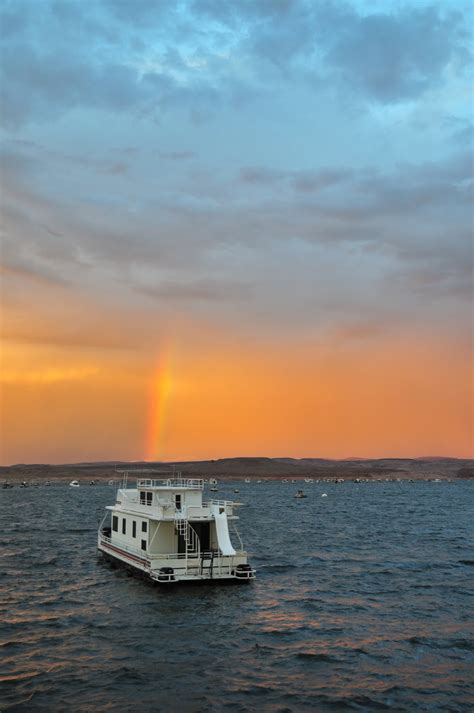 Russ Photo Journal Rainbow Sunset At Halls Crossing