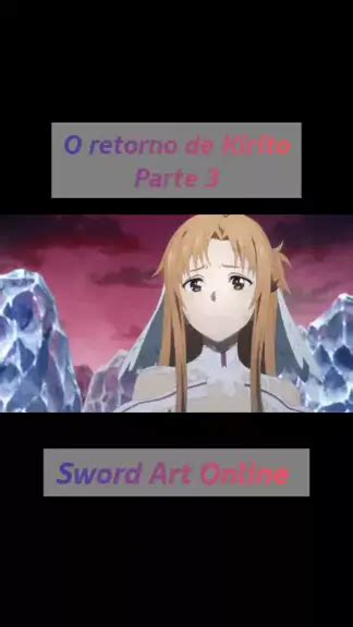 Sword Art Online O Retorno Do Kirito Anime Swordartonline