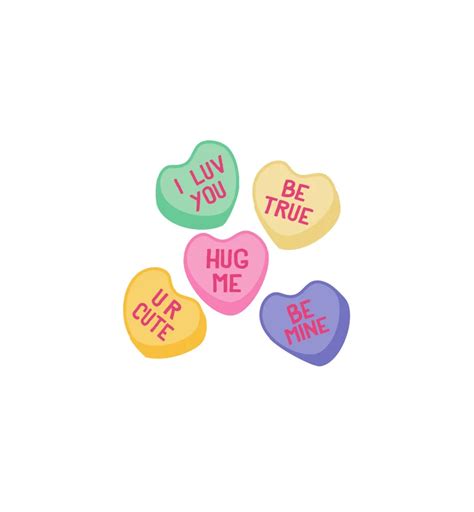 Svg Clipart Heart Candy Conversation Candy Happy Etsy In 2022 Heart