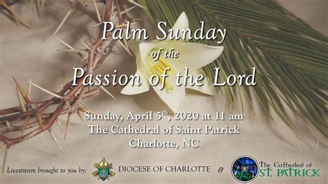 Palm Sunday Of The Passion Of The Lord Youtube