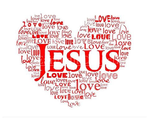 Jesus Is Love Graphic Art Print 8x10 Inch By Earendilcollectibles 12