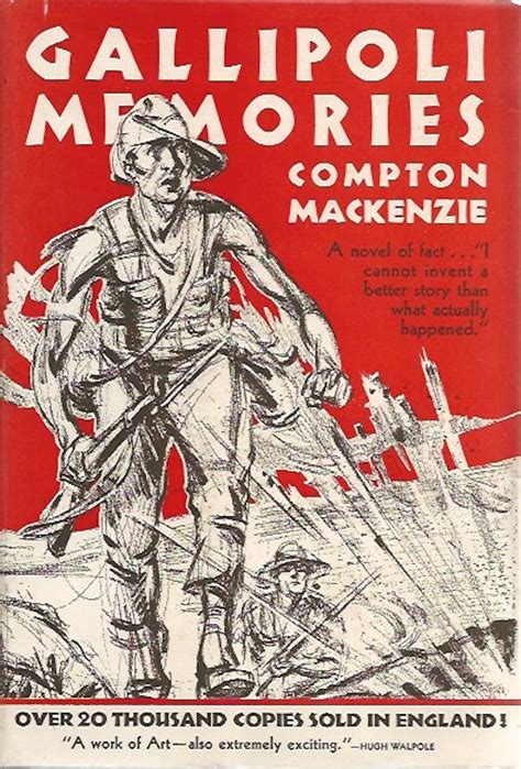 gallipoli memories by mackenzie compton fine hardcover hardback 1930 first edition badger