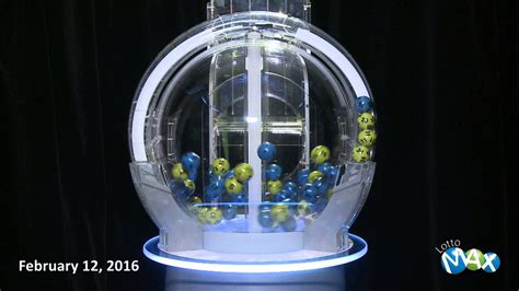 Announced jackpot starting at minimum $10,000,000. Lotto Max Draw, February 12, 2016 - YouTube