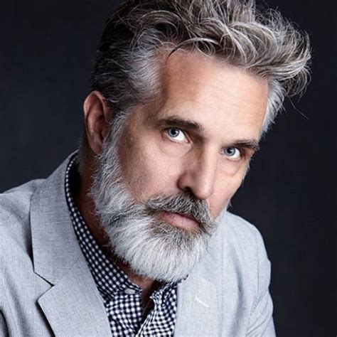 Handsome Older Man Grey Beards Grey Hair Men Beard Styles For Men