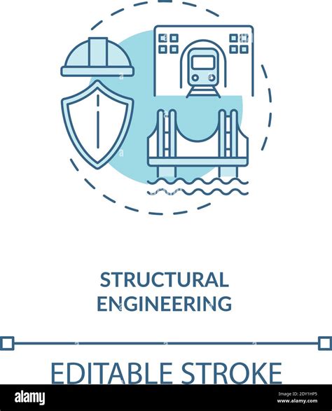 Structural Engineering Turquoise Concept Icon Stock Vector Image And Art