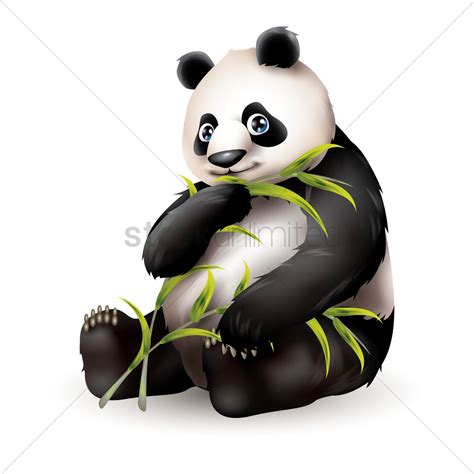 Panda Bear Vector Image 1812373 Stockunlimited