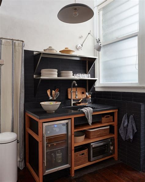 Steal This Look A Small Chic Kitchenette For A Creative Studio In Sf