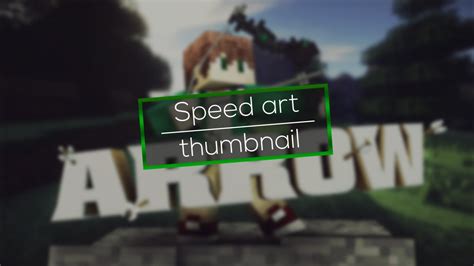 Minecraft Thumbnail Speedart Arrow Gfx Youtube