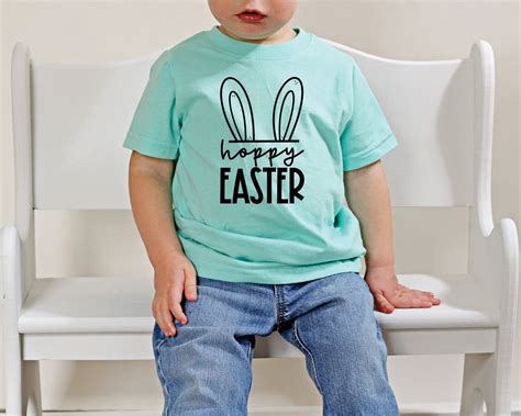 Hoppy Easter Shirt Happy Easter Toddler Shirt Kids Happy Etsy