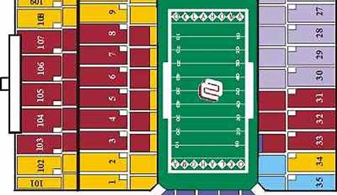 Oklahoma Sooner Football Stadium Seating Chart