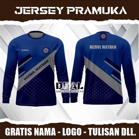 Jual Jersey Pramuka Hw Kaos Pramuka Muhi Printing Custom Gratis Nama