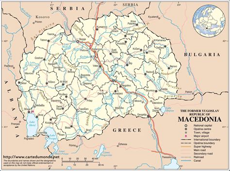 Republic Of Macedonia Geographical Mapa Mapa Skladana Gizi Map Images