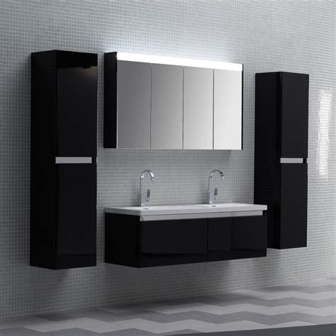 We offer vanity units varying from 40cm to 210cm, single and double basins, as well as cabinets, storage units and matching mirrors. THE NOIRE | Huge 1500mm | His & Hers Vanity Unit