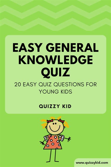 General Knowledge Quiz For Kids Printable Knowledge
