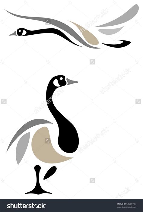 Canada goose clipart - Clipground | Goose tattoo, Goose drawing, Native american paintings