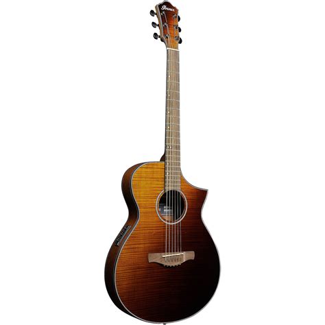Ibanez Aewc32fm Acoustic Electric Guitar Amber Sunset Fade — Dirt Cheep