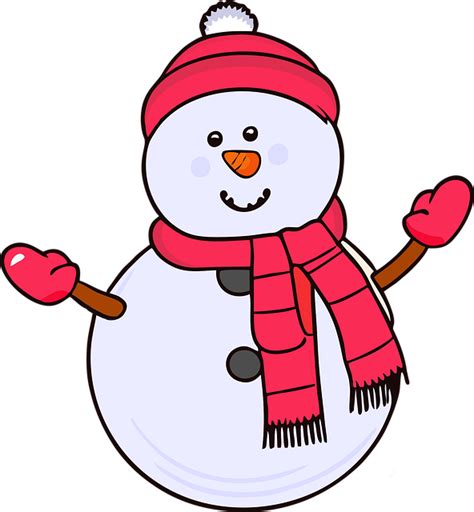 Download Snowman Snow Scarf Royalty Free Vector Graphic Pixabay
