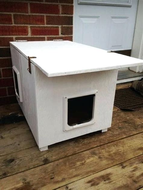 How To Build An Outdoor Cat House Warm Ideas For Outdoor Cat Houses For